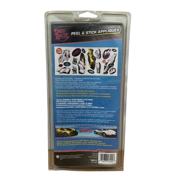 RoomMates Speed Racer Peel and Stick Appliqués Warner Bros Wall Decals Decor New - Picture 2 of 6